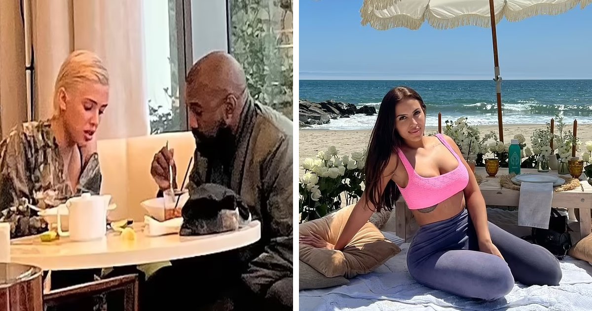 t1 3.png?resize=412,275 - JUST IN: Kanye West Spotted Enjoying 'Cozy Meal' With New Mystery Blonde Woman After Divorce From Kim Kardashian