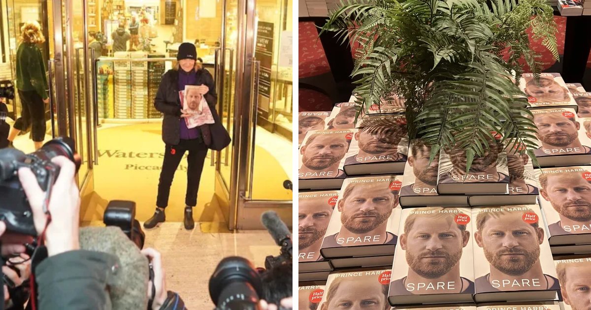 t1.png?resize=412,232 - BREAKING: Prince Harry's New Memoir Goes On Sale Early But Only ONE Person Shows Up To Buy It