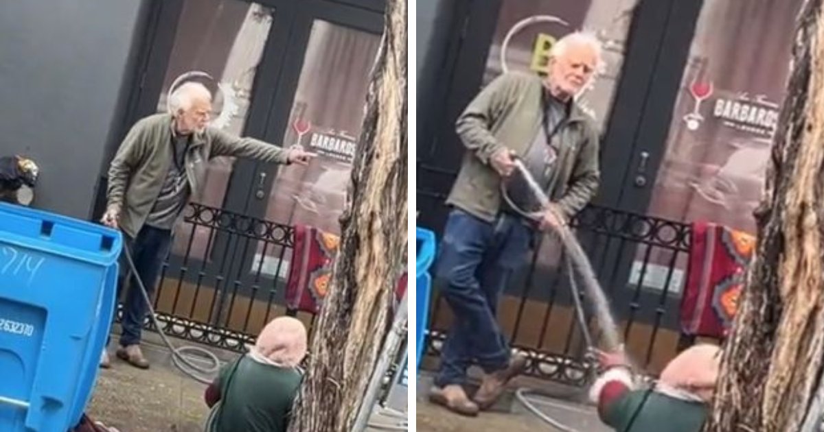 t7 2 1.png?resize=412,232 - EXCLUSIVE: EVIL Man Filmed BLASTING A 'Homeless Woman' With A Hose