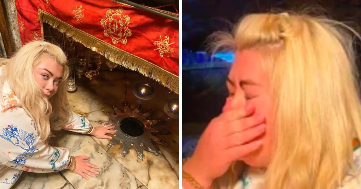 t7 5.png?resize=1200,630 - BREAKING: Gemma Collins Breaks Down Into TEARS After Visiting Place Where Jesus Was Born