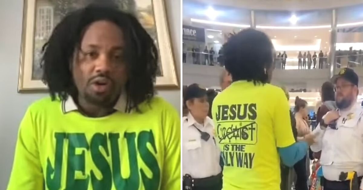 untitled design 16.jpg?resize=1200,630 - JUST IN: Man Kicked From Mall Of America For Wearing 'Jesus Saves' Shirt