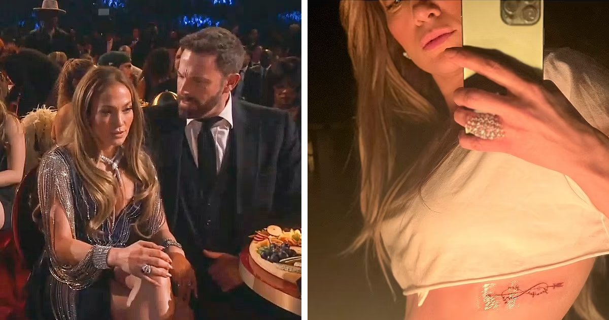 d1 1 1.png?fit=1024%2C538&ssl=1&strip=all - "You Can't Fool Us With Those Matching Tattoos! Get Rid Of This Sad Man!"- Jennifer Lopez Bashed Online After She & Ben Display Public Affection