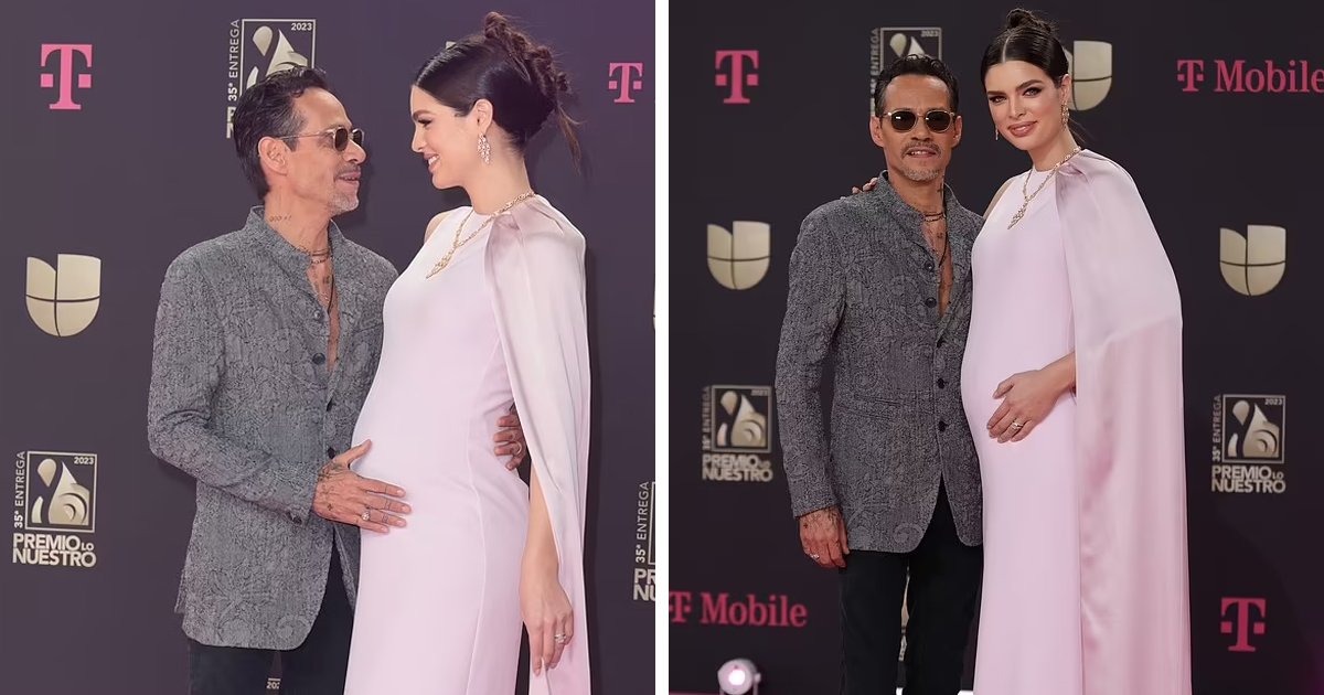 d127.jpg?fit=1024%2C538&ssl=1&strip=all - BREAKING: Marc Anthony, 54, Seen Cradling His 23-Year-Old Wife's 'Baby Bump' For The First Time On The Red Carpet