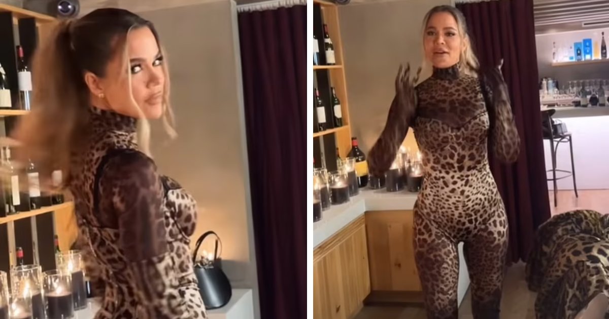 d8.jpg?resize=412,232 - EXCLUSIVE: Khloe Kardashian Sends 'Temperatures Soaring' In A 'Skin-Tight' Animal Print Catsuit