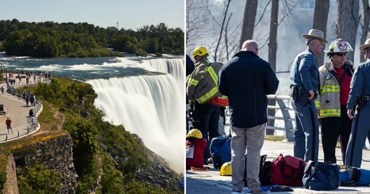 falls4.jpg?resize=412,275 - BREAKING: Mother DIES And 5-Year-Old Son Still In Critical Condition After 90-Foot Fall From Niagara Falls