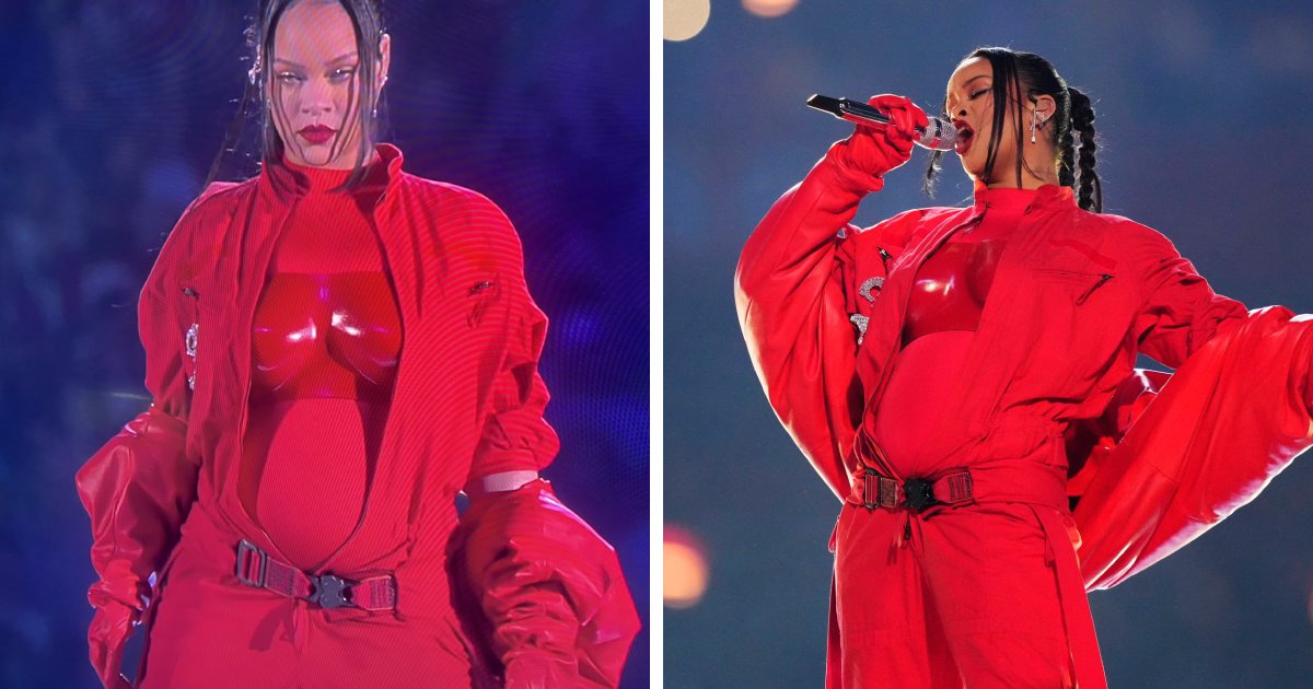 t1 10.png?resize=1200,630 - BREAKING: Rihanna Turns Super Bowl Into A 'Risque Affair' With Her 'Crotch & Butt' Touch Before SMELLING & LICKING Her Fingers