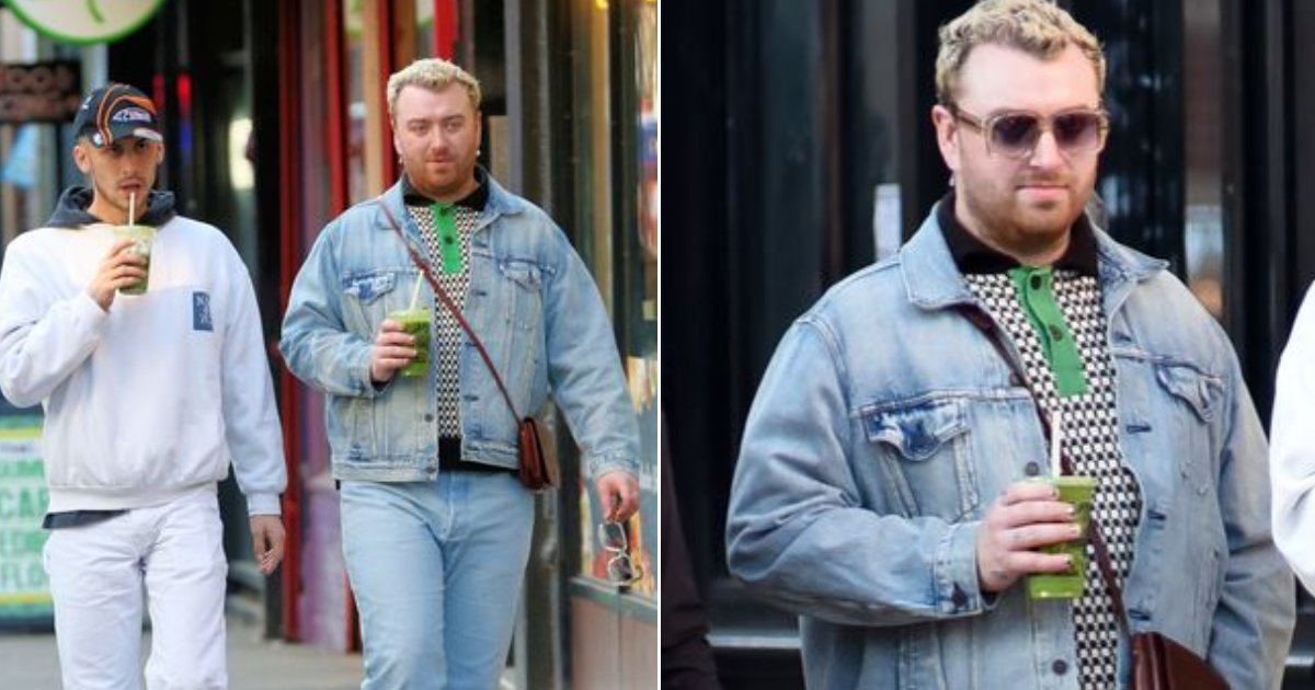 t10 5 1.png?resize=1200,630 - EXCLUSIVE: Sam Smith Pictured Rocking A Hot Denim Look While Out & About With New Boyfriend