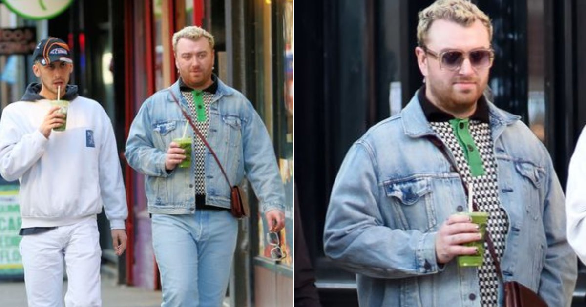 t10 5 1.png?resize=412,275 - EXCLUSIVE: Sam Smith Pictured Rocking A Hot Denim Look While Out & About With New Boyfriend