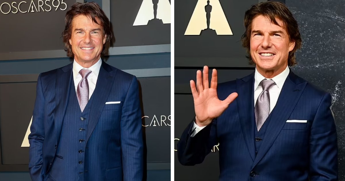 t2 11.png?resize=412,275 - EXCLUSIVE: Tom Cruise Displays New 'Long Hair' Look As He Joins Jamie Lee Curtis & Michelle Williams For Academy Awards Luncheon