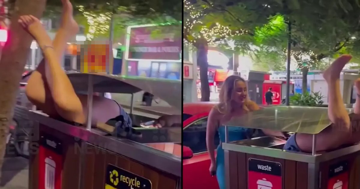 t9 8.png?resize=412,275 - EXCLUSIVE: Woman Gets STUCK Inside GARBAGE CAN After Partying All Night Around Town