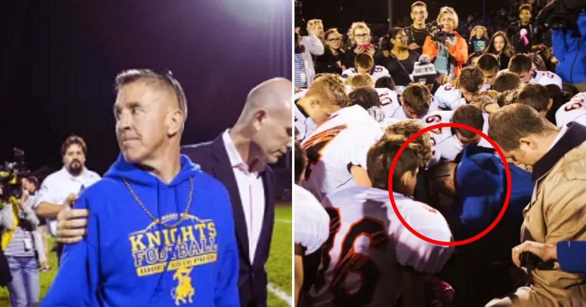 JUST IN: High School Football Coach FIRED For Praying With Students ...