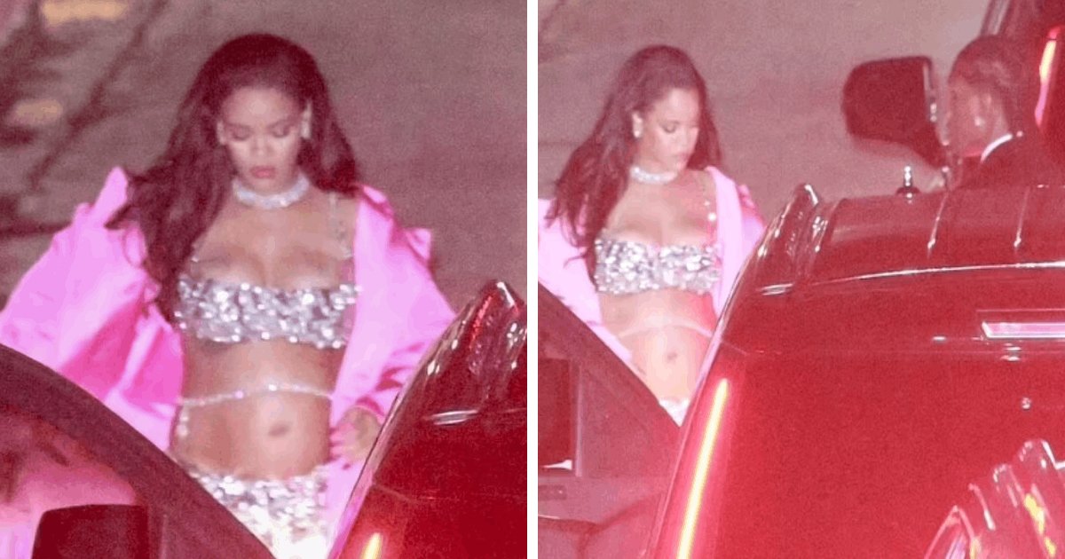 d1.png?resize=1200,630 - EXCLUSIVE: Rihanna FLASHES Her 'Pregnant Belly' For The FOURTH Time In Just One Night
