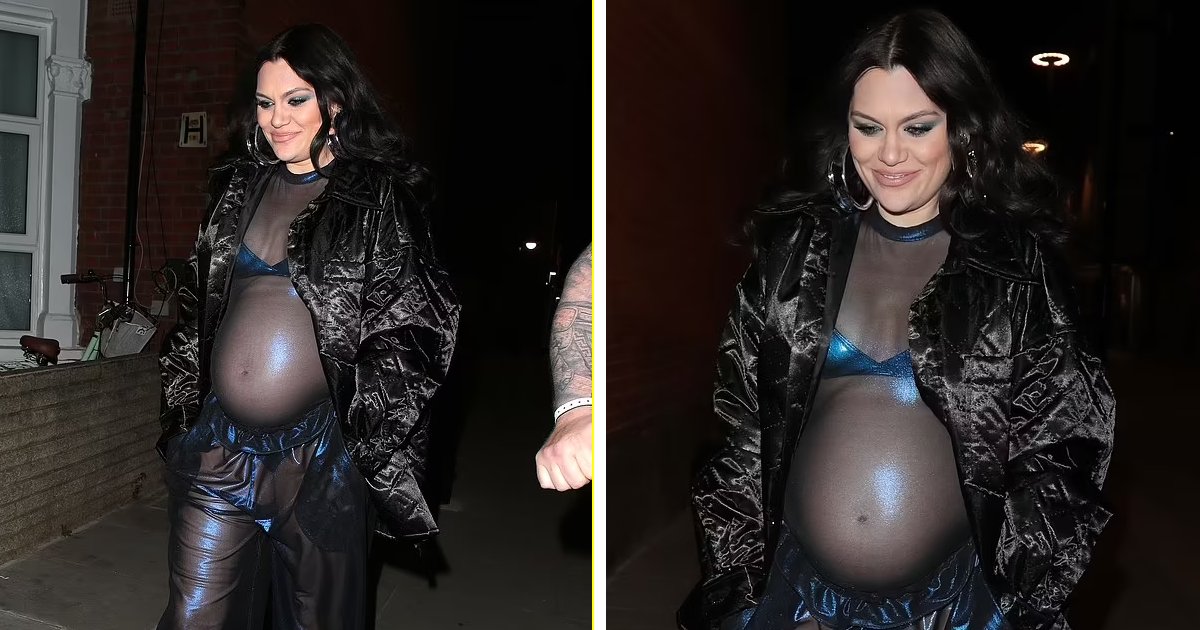 t1 10.png?resize=412,275 - EXCLUSIVE: Pregnant Jessie J Showcases Her Baby Bump In A Trendy But 'Transparent Ensemble'