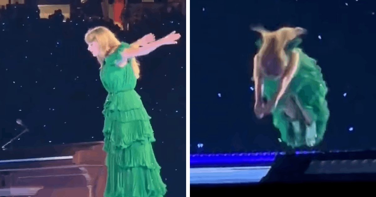 t2 13 1.png?resize=412,275 - BREAKING: Taylor Swift Leaves Fans In Awe While Diving 'Head First' Into The Stage