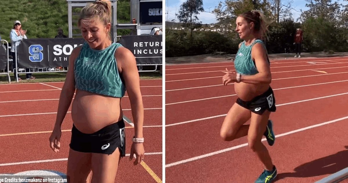 t4 14 1.png?resize=1200,630 - EXCLUSIVE: Nine-Months-Pregnant Woman RUNS A 5-Minute-Mile Just DAYS Before Her Pregnancy