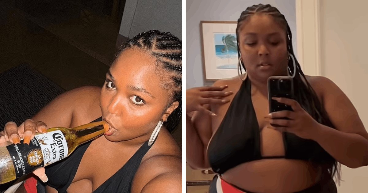 t5 1 1.png?resize=1200,630 - EXCLUSIVE: Lizzo WOWS Viewers With Her Black Attire While Posing For Beach Selfies In The Bahamas