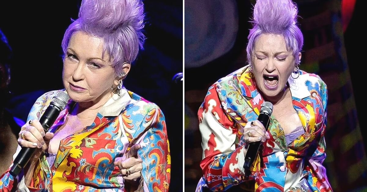 untitled design 67.jpg?resize=1200,630 - JUST IN: Cyndi Lauper Shows Off Her Purple Mohawk During Her Energetic Performance