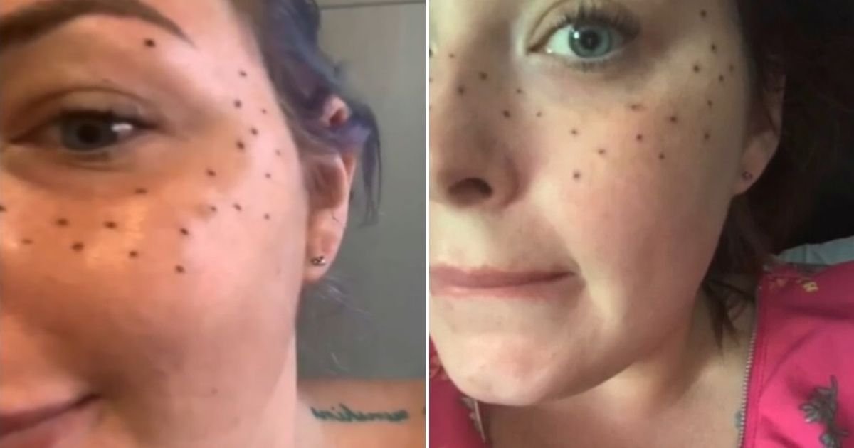 untitled design 78.jpg?resize=412,275 - Woman Instantly Regrets Her Decision After Getting Fake FRECKLES Tattooed On Her Face