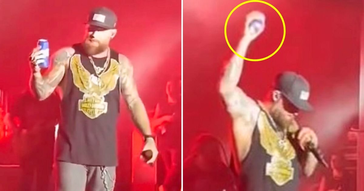 can4.jpg?resize=1200,630 - JUST IN: Country Music Star SMASHES Bud Light Can On Stage During Live Performance Amid Dylan Mulvaney Controversy