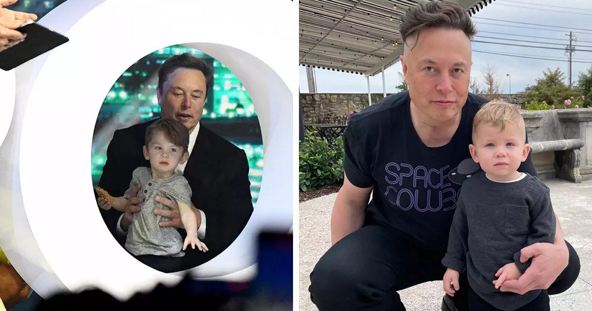 d122 1.jpg?resize=1200,630 - Adorable Pictures Show Elon Musk Stepping On Stage With One Of His NINE Children & Playing In Rare Outing