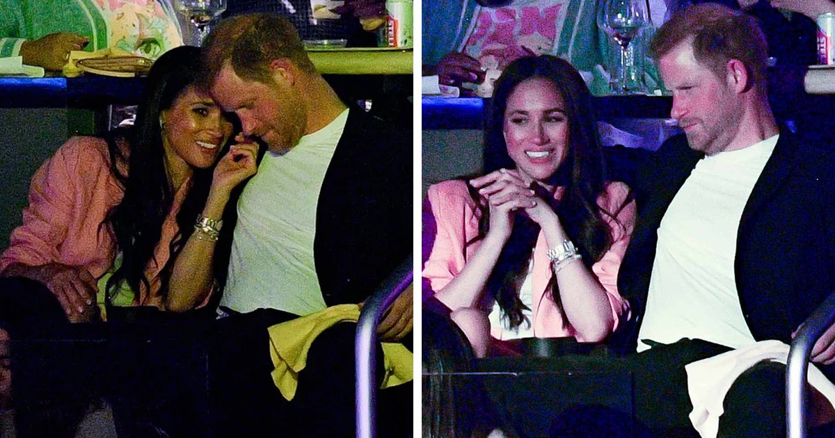 d134 1.jpg?resize=1200,630 - Prince Harry And Meghan Markle CRITICIZED For 'Too Much PDA' At LA Lakers Basketball Game