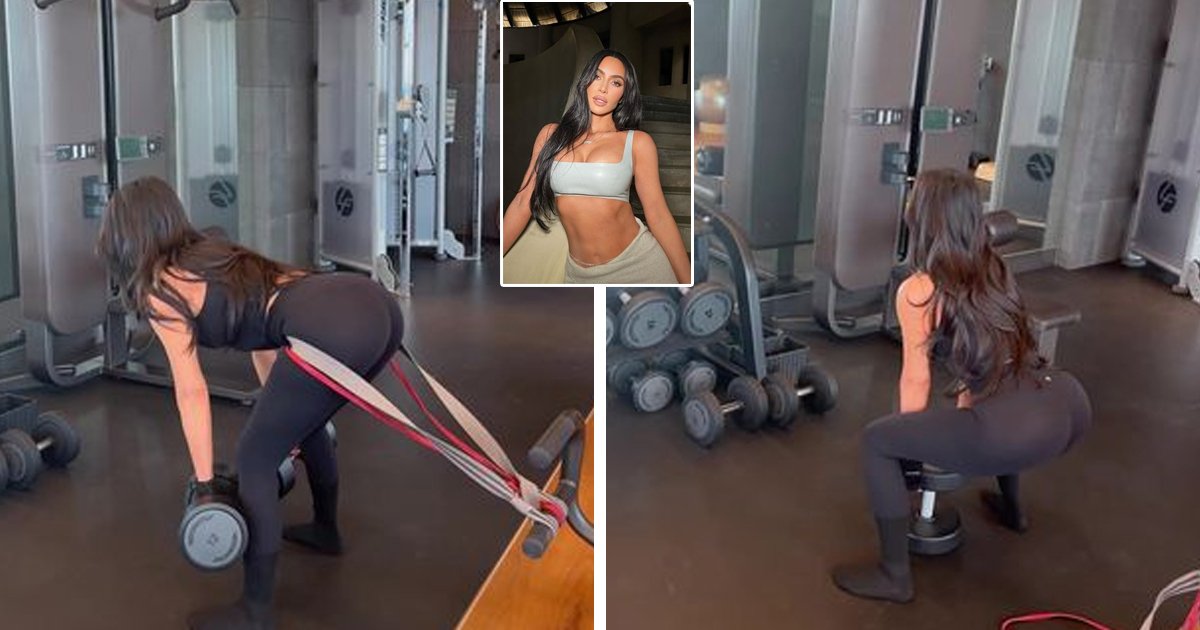 d50.jpg?resize=412,275 - EXCLUSIVE: Kim Kardashian Shares The Secret Behind Her Perfect Figure With New Workout Post