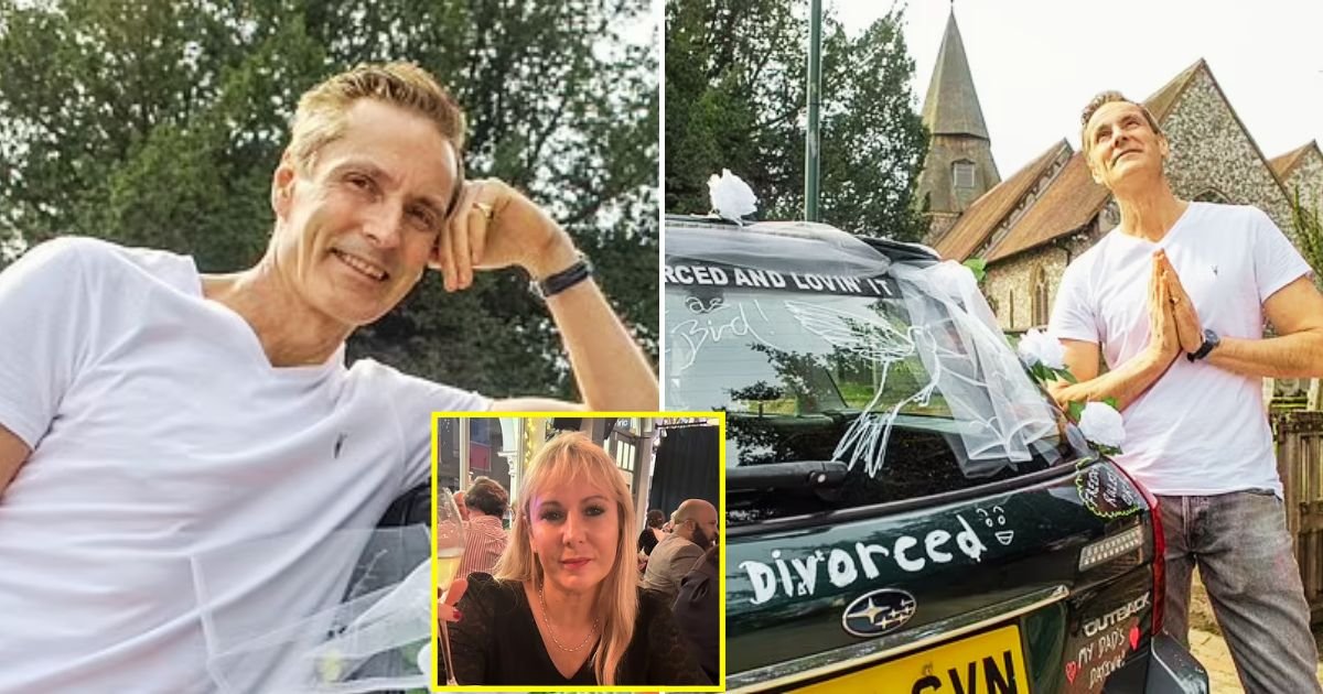 divorcd5.jpg?resize=412,232 - Man Married For 23 Years Drives A 'Just DIVORCED Car' To Attract Single Women And Asks Them To Honk Their Horns If They're Available