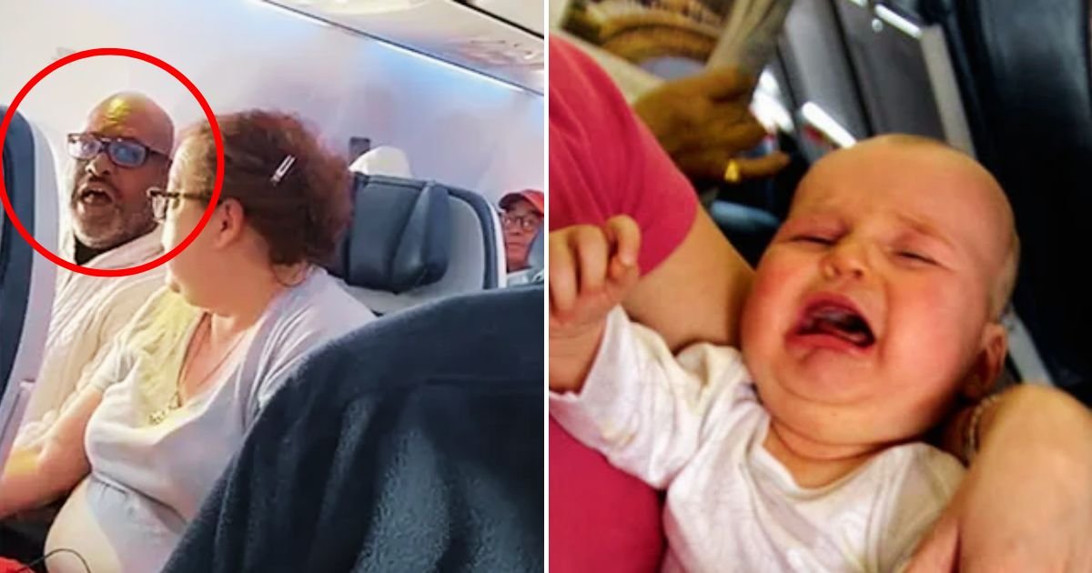 flight4.jpg?resize=1200,630 - Angry Man SCREAMS At Parents Because Their Baby Had Been Crying For Almost An Hour During Flight