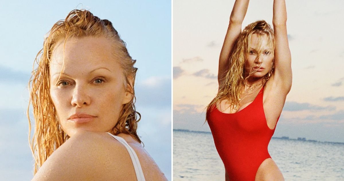 pamela4.jpg?resize=1200,630 - JUST IN: Pamela Anderson, 55, Hailed As The Most Beautiful Woman In The World After Donning Iconic Baywatch Swimsuit