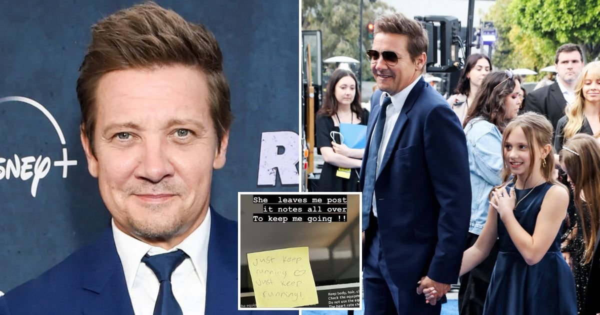 renner5.jpg?resize=412,275 - JUST IN: Jeremy Renner, 52, Shares Inspiring NOTES His 10-Year-Old Daughter Leaves 'All Over' To Help Him Recover