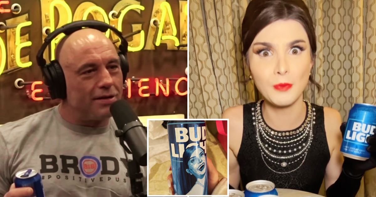 rogan3.jpg?resize=412,232 - JUST IN: Joe Rogan Drinks Bud Light Amid Controversy After The Company Partnered With Dylan Mulvaney