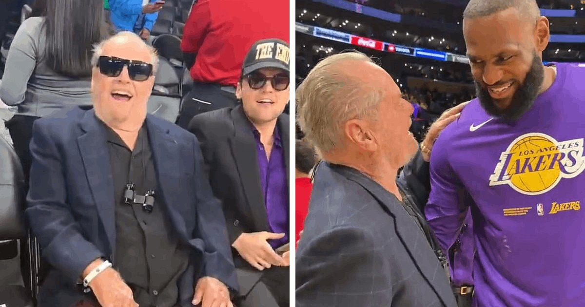 t1 28.png?resize=412,275 - JUST IN: Hollywood Star Jack Nicholson, 85, Exchanges Warm Hug With NBA Star LeBron James During Rare Public Outing