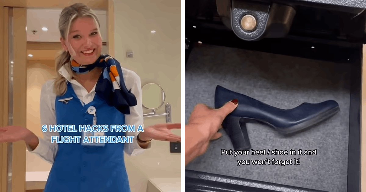 t3 11.png?resize=412,232 - EXCLUSIVE: Flight Attendant Stuns Viewers After Explaining Why You Should Leave One SHOE Inside Your Hotel's Safe When Traveling