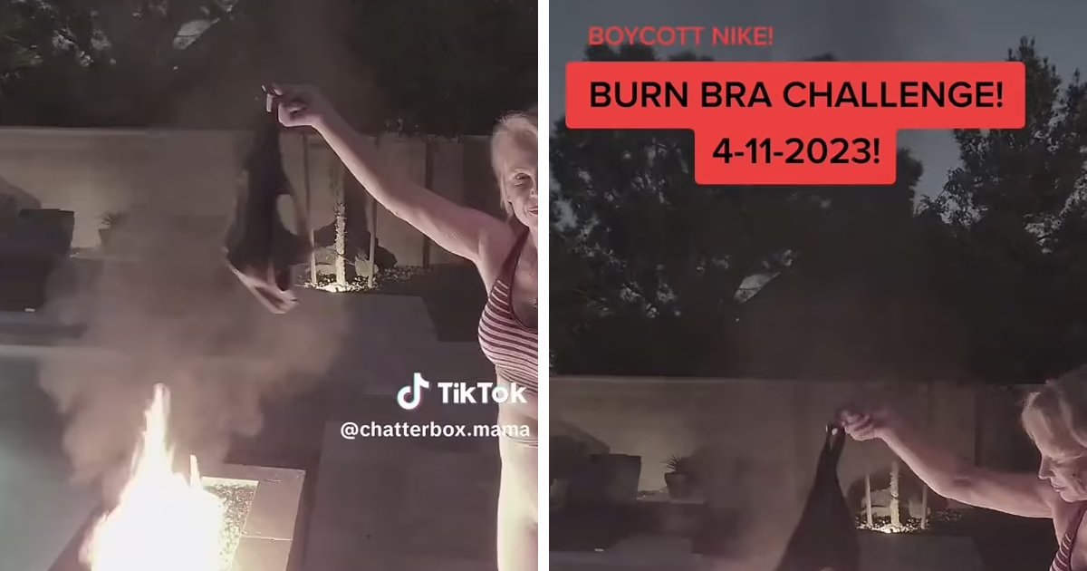 t6.jpg?resize=412,232 - BREAKING: Woman Seen Setting Their NIKE Sports Bras On FIRE After Sports Brand Announces Partnership With Trans Activist Dylan Mulvaney