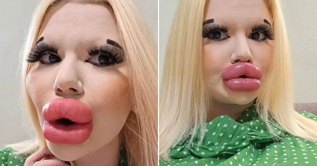 untitled design 2023 04 06t095638 895.jpg?resize=1200,630 - Woman With The World's Biggest Lips Says Men Want To Take Her On Dates And Pay For Her Trips