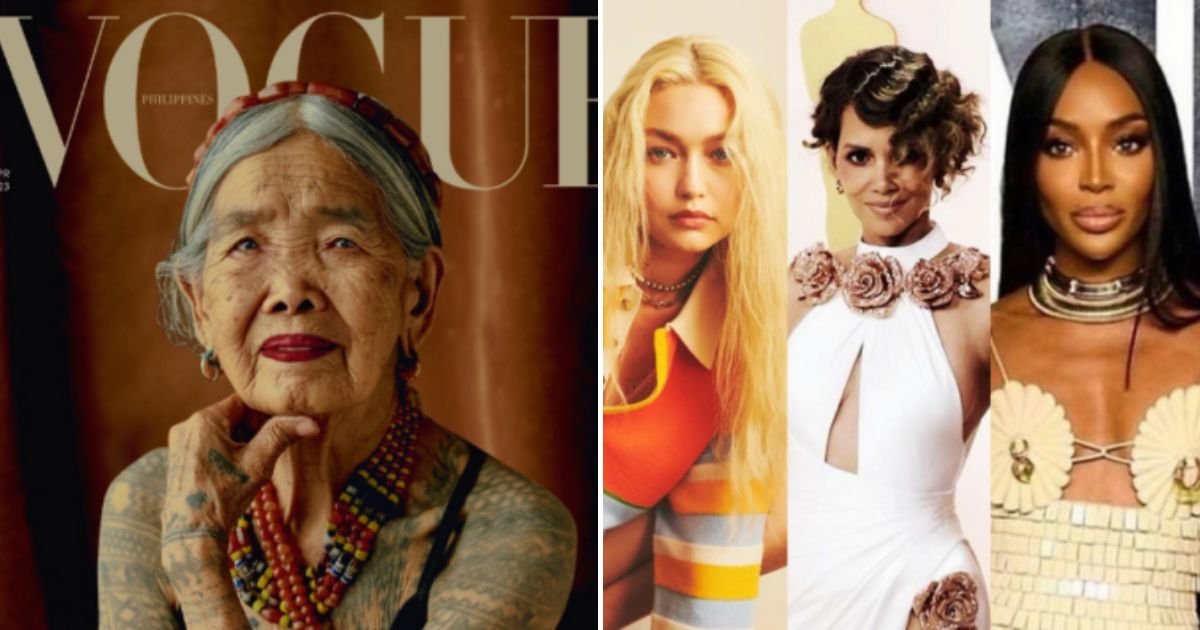 vogue4.jpg?resize=1200,630 - JUST IN: 106-Year-Old Tattoo Artist Apo Whang-Od Becomes Vogue's OLDEST Ever Cover Model