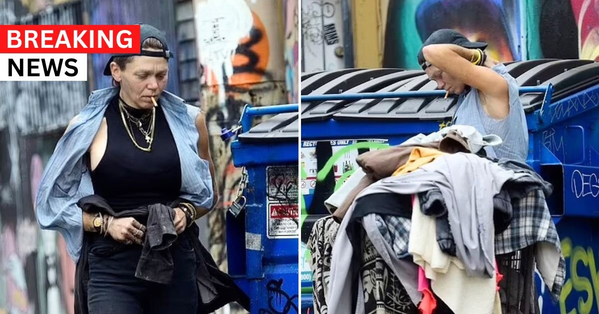 breaking 17.jpg?resize=412,275 - JUST IN: Fears For Homeless Ex-Model Loni Willison After She Was Spotted Rummaging Through Trash