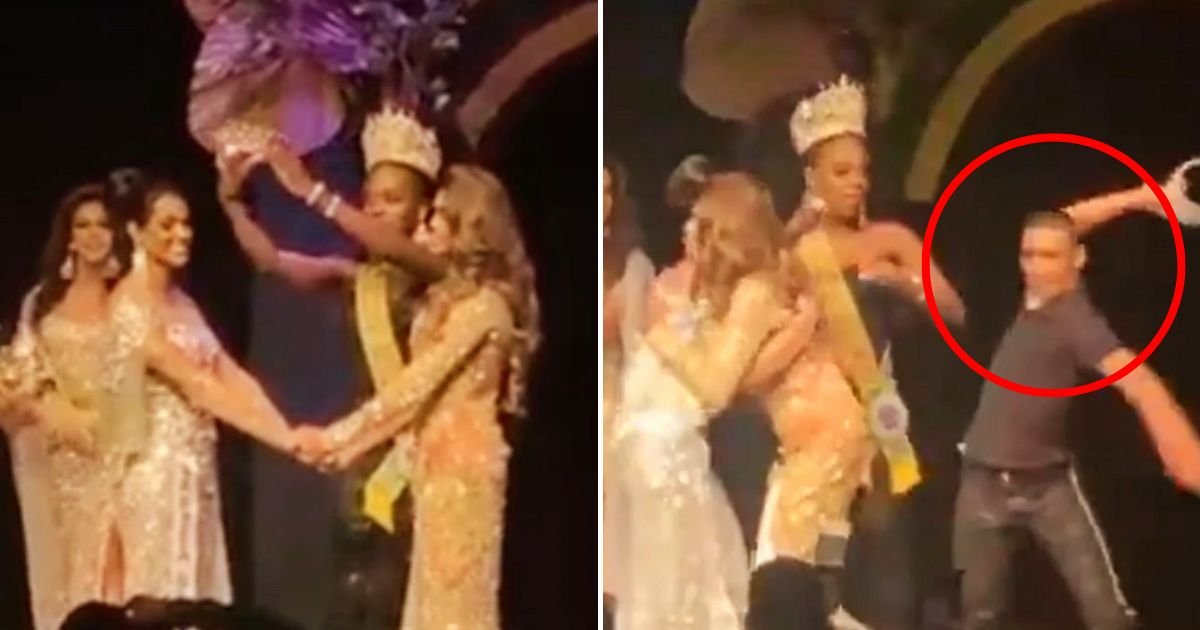 crown4.jpg?resize=412,275 - JUST IN: Angry Husband Loses His Temper And Smashes Beauty Pageant Winner's Crown After His Wife Comes In Second Place