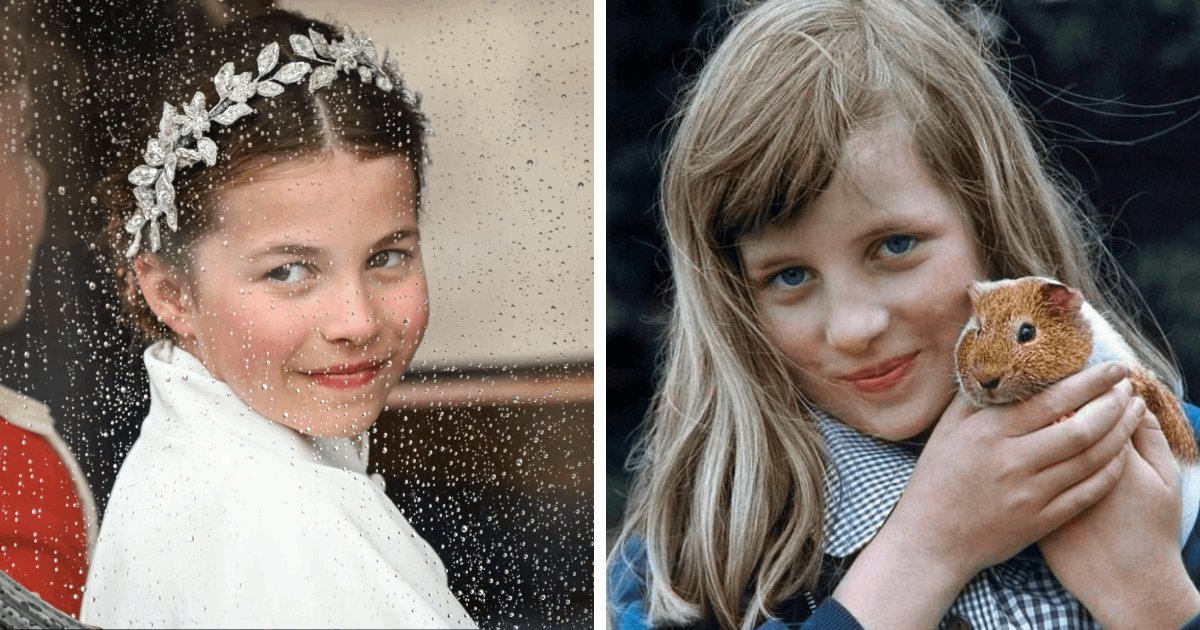 d4 1.png?resize=1200,630 - EXCLUSIVE: Princess Charlotte TWINS With Her Late Grandma Princess Diana And The Resemblance Is Striking