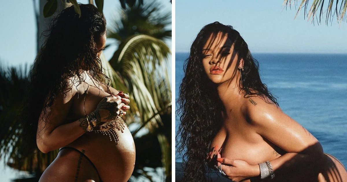 d93 1.jpg?resize=412,275 - EXCLUSIVE: Trolls Bash Rihanna After Celeb Goes Topless In Latest Maternity Photo Shoot