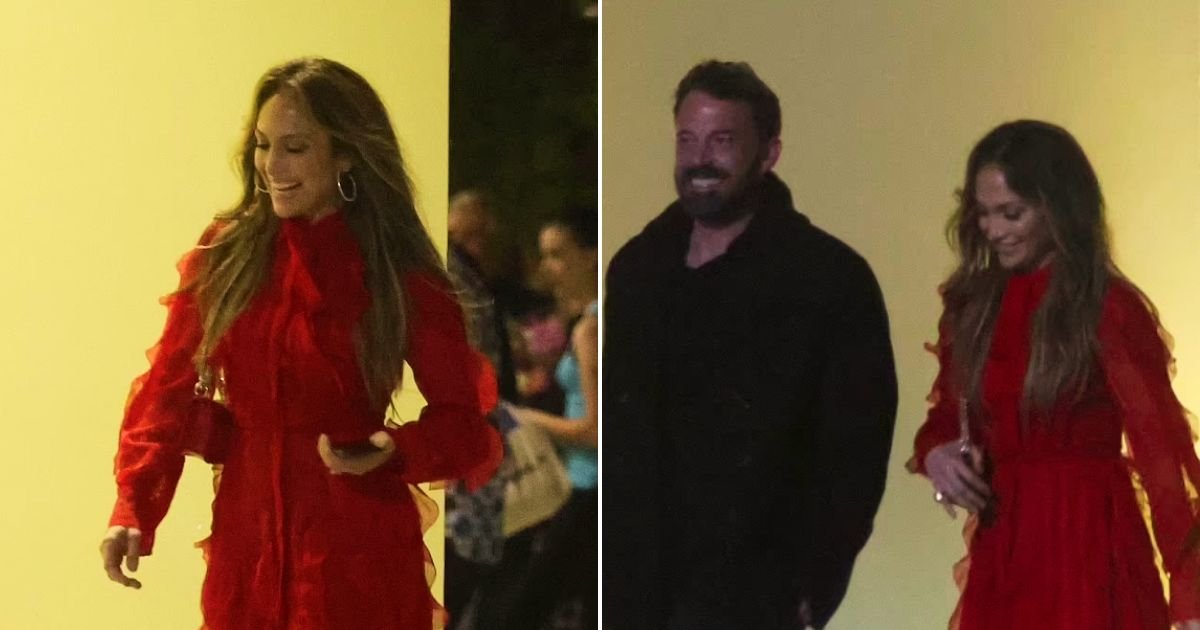 lopez4.jpg?resize=1200,630 - JUST IN: Jennifer Lopez WOWS Fans As She Wears Red Dress To Attend Ben Affleck’s Youngest Daughter Seraphina's School Play