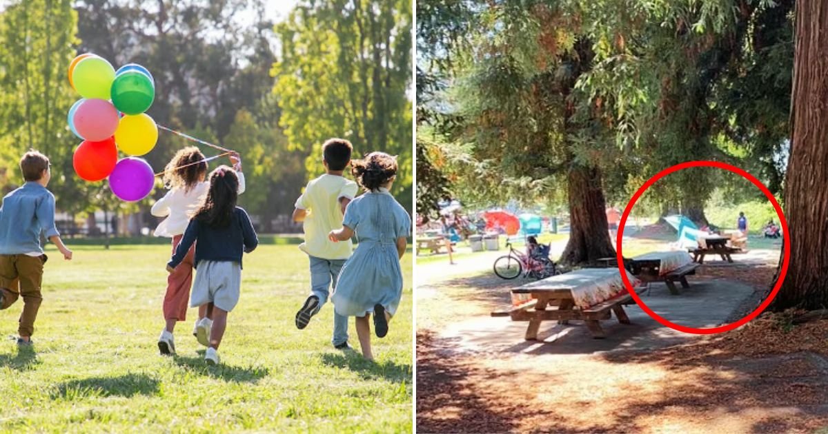 park4.jpg?resize=412,232 - 'Entitled' Parents Spark Debate After 'Reserving' Park Benches For 4-Year-Old's Birthday Party With 'Rude' Note