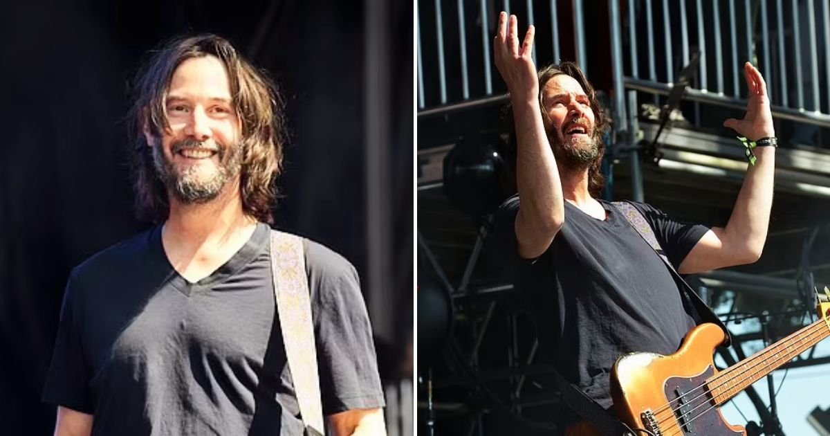 reeves5.jpg?resize=412,275 - JUST IN: Hollywood’s Nicest Man Keanu Reeves, 58, Finally REUNITES With His Band For FIRST Public Performance In Over 20 Years