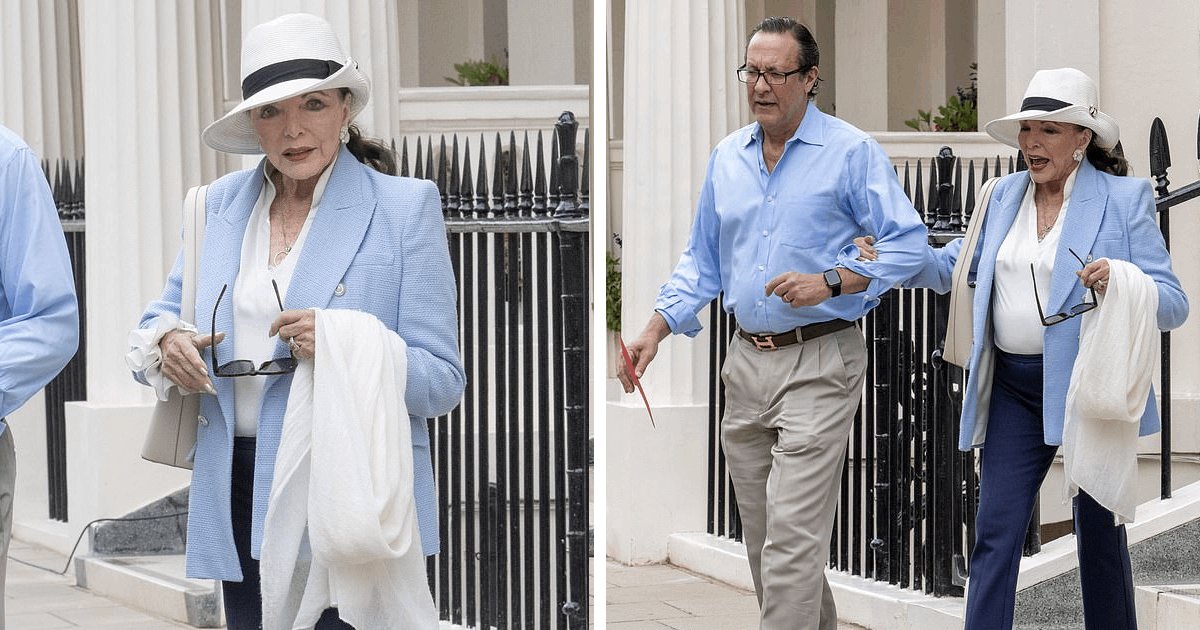 t6 44.png?resize=1200,630 - JUST IN: Dame Joan Collins Celebrates 90th Birthday With Her 58-Year-Old Husband While Cutting An Elegant Figure In Stylish Attire