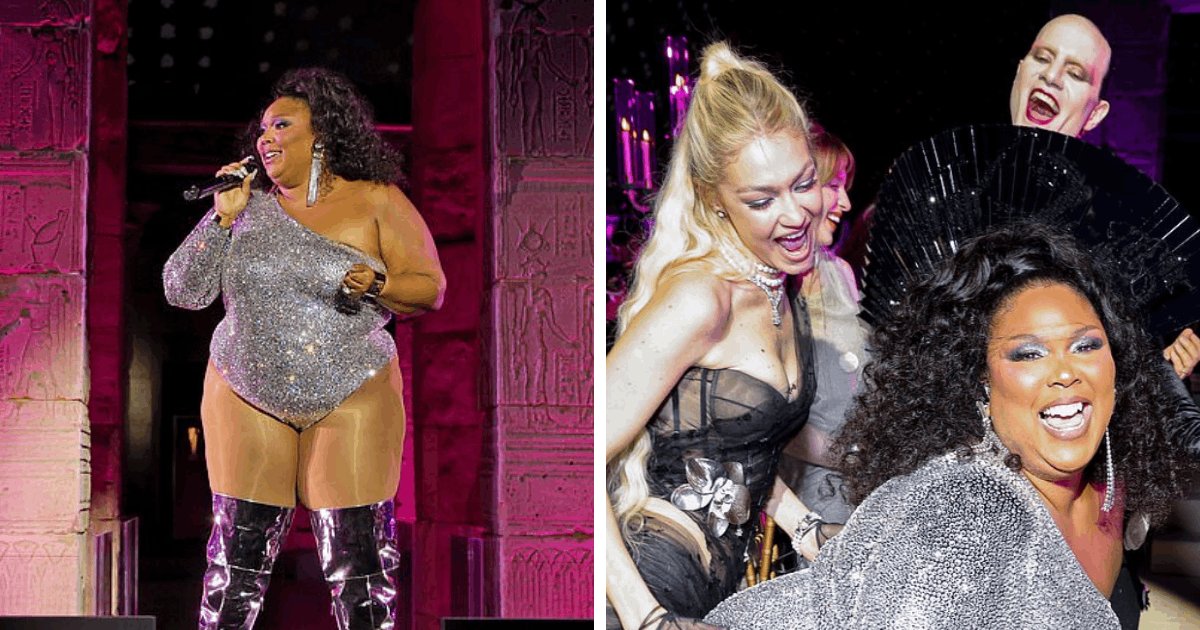 t7 19.png?resize=412,275 - EXCLUSIVE: Lizzo Seen Working Her Magic On The Met Gala Stage In A Shimmery FITTED Bodysuit