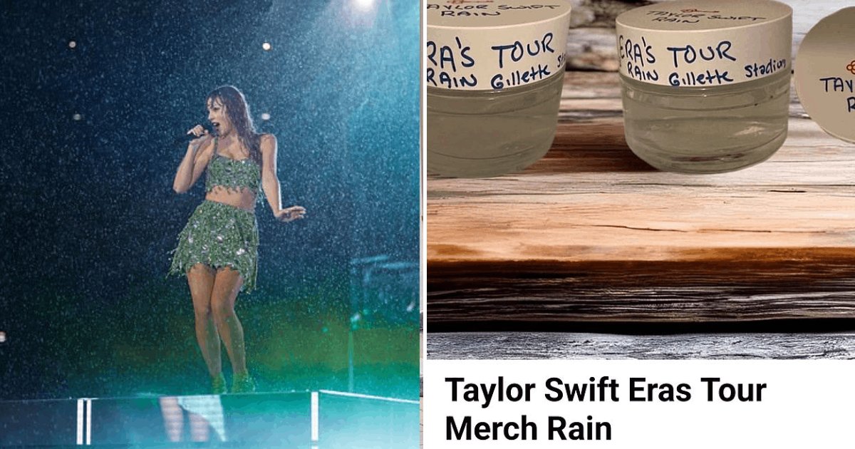 t7 32.png?resize=412,232 - Taylor Swift Fan Tries To Sell RAINWATER That He Collected During Her 'Stormy Concert' In Massachusetts