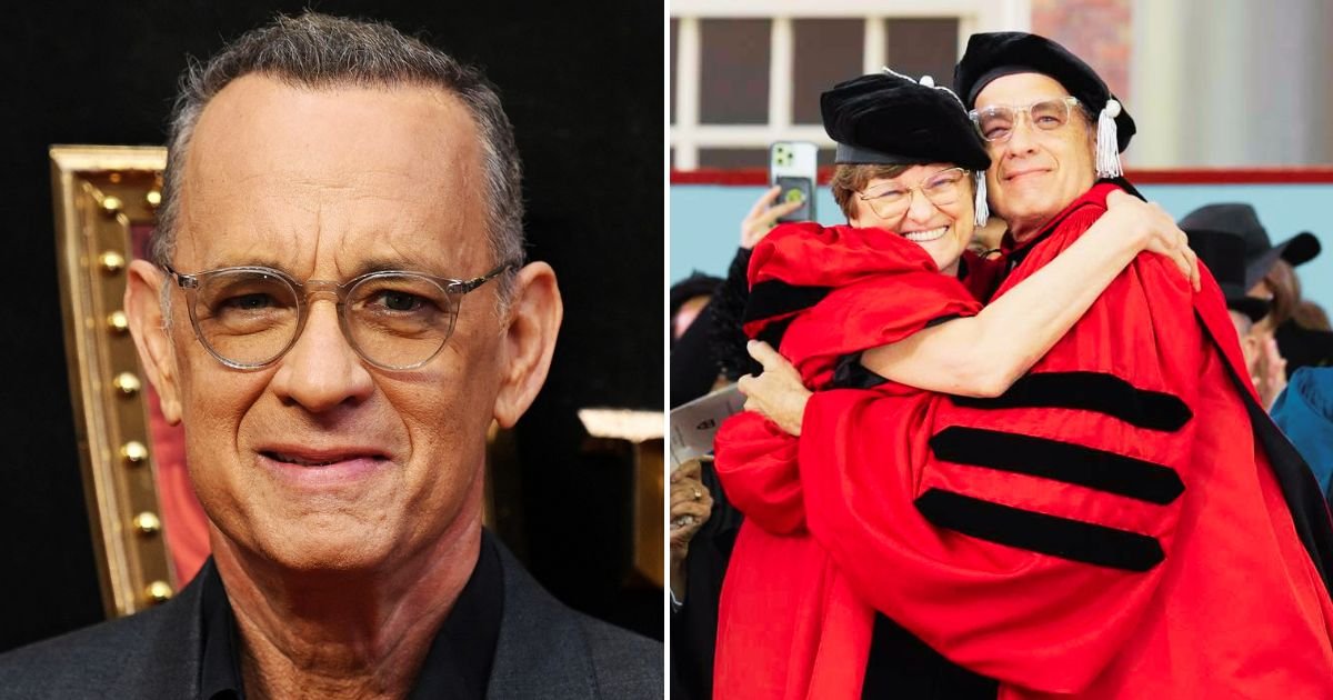 tom4.jpg?resize=412,275 - JUST IN: Tom Hanks’ Fans CELEBRATE After The Actor Received An Honorary Doctor Of Arts Degree 'Without Having Done A Lick Of Work'