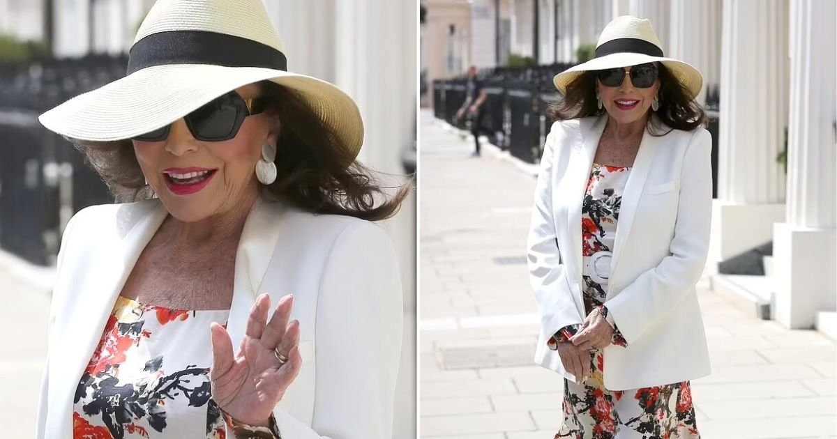 untitled design 35.jpg?resize=412,275 - Age-Defying Joan Collins Looks GORGEOUS As She Steps Out Of Her House To Celebrate Her 90th Birthday