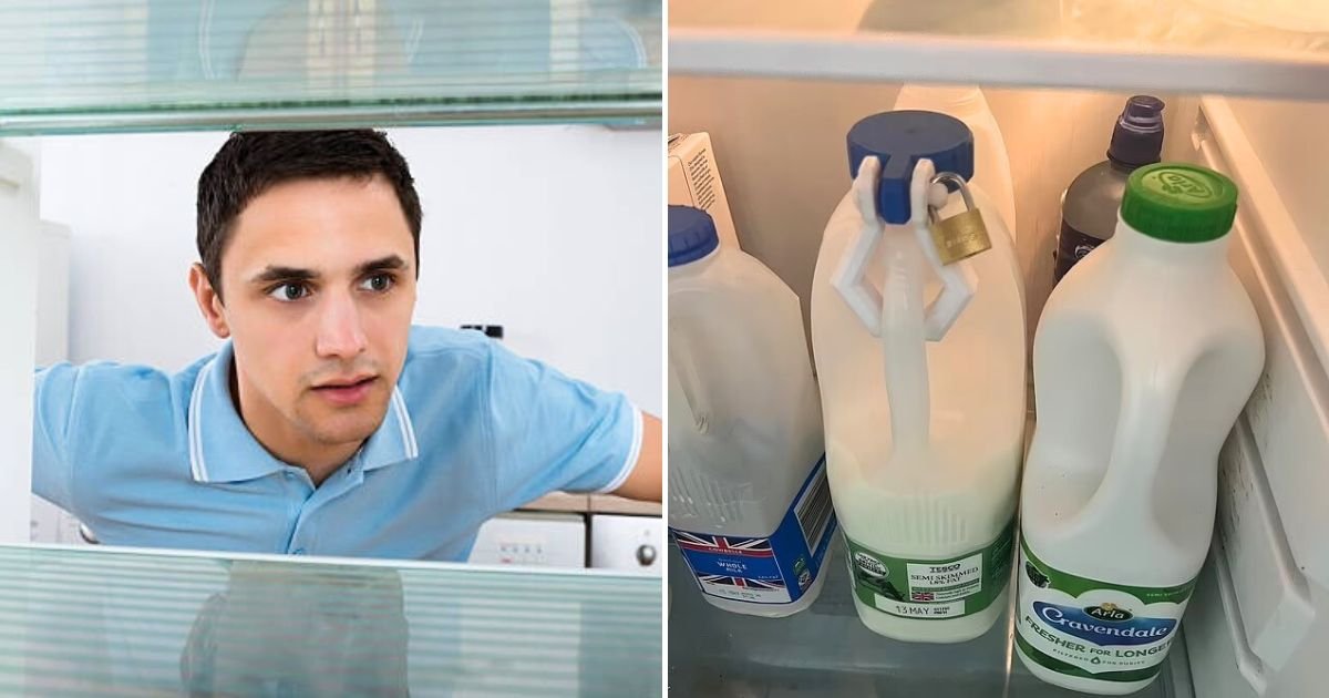 untitled design 8.jpg?resize=1200,630 - 'Petty' Employee Sparks Debate After Putting A Lock On His Bottle Of Milk In Office Fridge