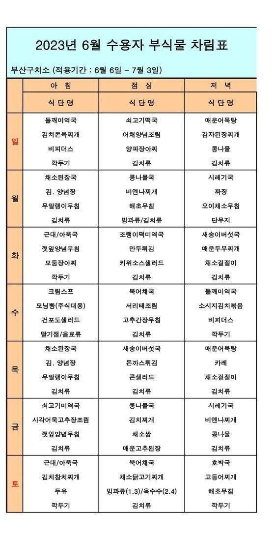 밥 꼬박 잘먹는다는 정유정 구치소 식단 | 인스티즈